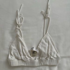 437 white linen top